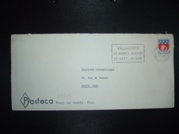 LETTRETP BLASON PARIS 0,30 OBL.MEC.5-10 1966 PARIS RP VILLAGE EXPO ST MICHEL S/ORGE + PLASTECA 27 - Autres & Non Classés