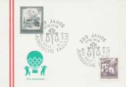 ÖSTERREICH 1978, SST JUSTIZ / RECHT / RICHTER: 8010 GRAZ 200 Jahre Juridische Fakultät - Franking Machines (EMA)