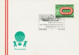 ÖSTERREICH 1975/6, 2 Versch. SST ALTEN / SENIOREN: 1150 WIEN Senior Aktuell Informationsschau - Macchine Per Obliterare (EMA)