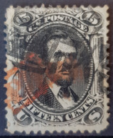 USA 1861-66 - Canceled - Sc# 77 - 15c - Usados