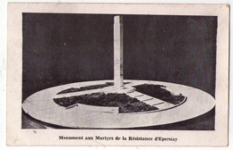 Delcampe - 5535 - Epernay ( 51 ) - Monument Aux Martyrs De La Résistance D'Epernay - éd. Par Le Journal L'Union - - Epernay