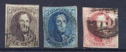 Belgien 7/9 II Gest. - 1849-1865 Medaillons (Varia)