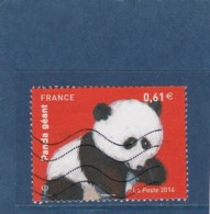 4843 Panda Géant 2014 Oblitérés - 2010-.. Matasellados