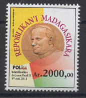 Madagascar Madagaskar 2014 / 2015 Mi. 2682 Pape Pope Papst Jean Paul II John 2 Johannes Béatification MNH ** - Madagaskar (1960-...)