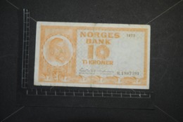 Billet, NORVEGE, 1973 Norges Bank 10 Kroner Christian Michelsen R.1907391 Norway Banknote - Norway