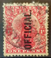 NEW ZEALAND 1907 - Canceled - Sc# O24 - 1p Official Stamp - Used Stamps