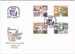 Portugal, 1975, FDC Ano Internacional Da Mulher, Carimbo Do Porto - FDC