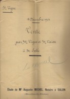 FRANCE BOUCHE DU RHONE 13 SALON DE PROVENCE ACTE AUGUSTIN MICHEL NOTAIRE 1901 - 1900 – 1949