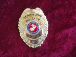 Placca - Distintivo USMC Marines Military Police Nuovo - Policia