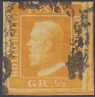 Sicilia, 1/2 Gr I Tav. Arancio NA N.1a Fimato Ray+AD+Oliva Eccezionale Cv 1750 - Sicilië