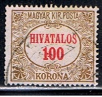 HONGRIE 511 // YVERT 16 // 1922-24 - Dienstmarken