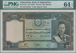 Afghanistan: 100 Afghanis SH1318 ND(1939), P.26a In UNC, PMG Graded 64 Choice Uncirculated EPQ - Afghanistán