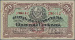 Argentina / Argentinien: Provincia De Mendoza 50 Centavos 1914 "Letra De Tesorería - Ley 645" Issue, - Argentinien