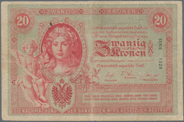 Austria / Österreich: 20 Kronen 1900, P.5, Very Popular And Rare Note In Nice Condition, Toned Paper - Autriche