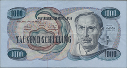 Austria / Österreich: 1000 Schilling 1961, P.141a, Very Nice With Crisp Paper And Just A Few Soft Fo - Oostenrijk