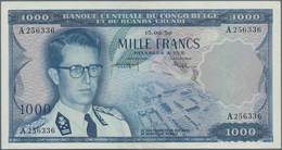 Belgian Congo / Belgisch Kongo: 1000 Francs 1958, P.35, Excellent And Hard To Get In This Condition - Sin Clasificación