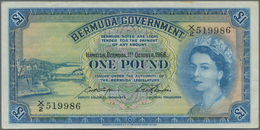 Bermuda: Bermuda Government 1 Pound 1966, P.20d, Still Strong Paper And Bright Colors, Just Some Fol - Bermudas