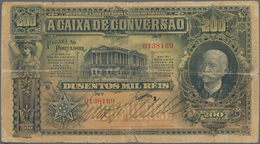 Brazil / Brasilien: Caixa De Conversão 200 Mil Reis 1906, P.98, Beautiful And Highly Rare Note, Stil - Brasil