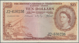 British Caribbean Territories: 10 Dollars January 2nd 1964, P.10c, Key Note Of This Series In Great - Autres - Amérique