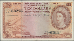 British Caribbean Territories: 10 Dollars January 2nd 1964, P.10c, Key Note Of This Series In Great - Otros – América