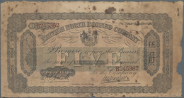 British North Borneo: The British North Borneo Company 5 Dollars 1922, P.4b, Extraordinary Rarity In - Altri – Africa