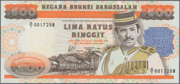 Brunei: 500 Ringgit 1989, P.18 In Perfect UNC Condition. Very Hard To Get In This Condition And High - Brunei