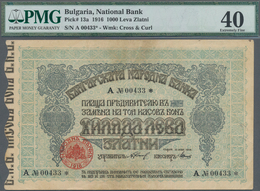 Bulgaria / Bulgarien: National Bank Of Bulgaria 1000 Leva Zlatni 1916, P.13a, Still Great Original S - Bulgarie