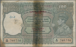 Burma / Myanmar / Birma: Burma Currency Board 100 Rupees ND(1947) Overprint "Legal Tender In Burma O - Myanmar