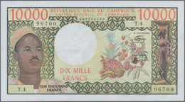 Cameroon / Kamerun: 10.000 Francs ND(1974-81), P.18b, Tiny Dint At Upper Right Corner, Otherwise Per - Camerun