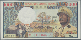 Central African Republic / Zentralafrikanische Republik: 1000 Francs ND(1974) P. 2 République Centra - Repubblica Centroafricana