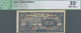 China: Peoples Republic Of China First Series 5 Yuan 1948, P.801, Very Nice And Highly Rare Issue, I - China
