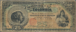 Colombia / Kolumbien: Banco Nacional De La República De Colombia 25 Pesos 1895, P.237, Almost Well W - Kolumbien