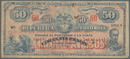 Colombia / Kolumbien: Banco Nacional De La República De Colombia 50 Pesos 1919, P.279, Still Nice Wi - Colombia