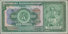 Czechoslovakia / Tschechoslowakei: 100 Korun 1920, P.17, Very Nice Note With Still Crisp Paper And B - Checoslovaquia