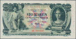 Czechoslovakia / Tschechoslowakei: Set With 4 Specimen Notes Containing Republika Československá 500 - Cecoslovacchia