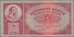 Czechoslovakia / Tschechoslowakei: Pair With 50 Korun 1929 P.22 (VF+) And 100 Korun 1931 P.23 (VF). - Checoslovaquia
