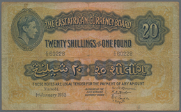 East Africa / Ost-Afrika: The East African Currency Board 20 Shillings 1952, P.30b, Still Nice And R - Autres - Afrique