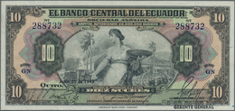 Ecuador: El Banco Central Del Ecuador 10 Sucres 1949 With Text "Capital Autorizado 20.000.000 Sucres - Ecuador