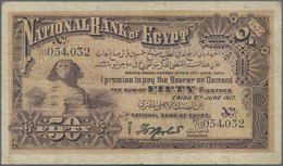 Egypt / Ägypten: National Bank Of Egypt 50 Piastres June 5th 1917, P.11, Great Note In Nice Original - Aegypten