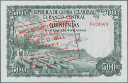 Equatorial Guinea / Äquatorialguinea: Pair With 1000 Bipkwele 1980 On 100 Pesetas Guineanas P.18 (UN - Guinée Equatoriale