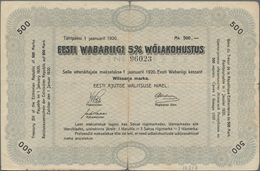 Estonia / Estland: Eesti Wabariigi 500 Marka January 1st 1920, P.34, Still Great Condition For This - Estonie