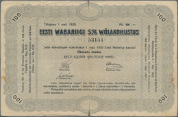Estonia / Estland: Eesti Wabariigi 100 Marka May 1st 1920, P.37, Still Great Condition For This Larg - Estland