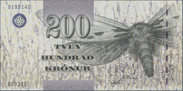 Faeroe Islands / Färöer: Pair With 200 Kronur (20)03 P.26 (UNC) And 500 Kronur (20)04 P.27 (UNC). (2 - Islas Faeroes