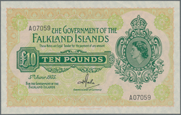 Falkland Islands / Falkland Inseln: The Government Of The Falkland Islands 10 Pounds June 5th 1975, - Islas Malvinas