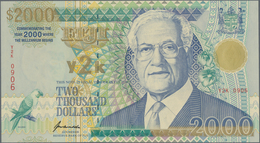 Fiji: Reserve Bank Of Fiji 2000 Dollars "Millennium" Commemorative Issue 2000, P.103, Highest Denomi - Figi