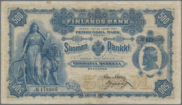 Finland / Finnland: Finlands Bank 500 MArkkaa 1898, P.8c, Highly Rare Banknote In Excellent Conditio - Finnland