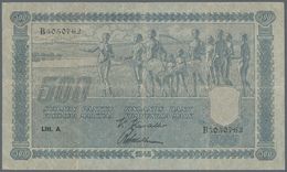 Finland / Finnland: 500 Markkaa 1945, Litt. A, P.81a, Beautiful Note With Tiny Border Tears At Left - Finnland