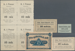 Finland / Finnland: Nice Group Of Notgeld Issues Comprising 5 Pennia Kirjola ND, 50 Pennia Salo ND, - Finlandia