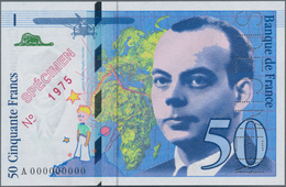 France / Frankreich: Banque De France 50 Francs 1993 SPECIMEN, P.157s With Specimen Number 1975 And - Altri & Non Classificati