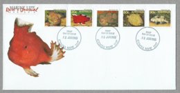 E55 - AUSTRALIE - PO 911/915 Sur FDC Du 12 JUIN 1985 GYMEA.S.W. FAUNE MARINE. - Covers & Documents